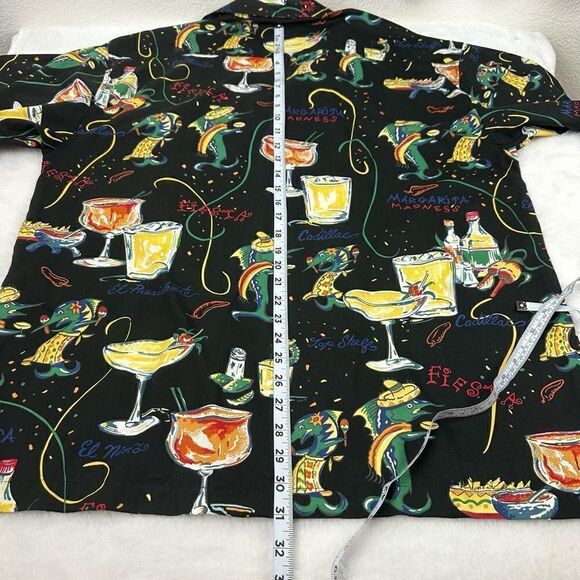 Aftco Bluewater Men's L Button Up Party Shirt Multicolor Margarita Madness - Picture 10 of 10